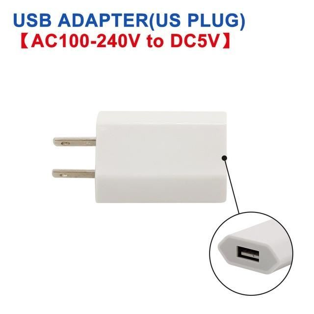 Adapter (US) - Mini Lampe Usb Portable Led Flexible Avec Interrupteur  Tactile, Disponible En Rouge, Bleu, Ver