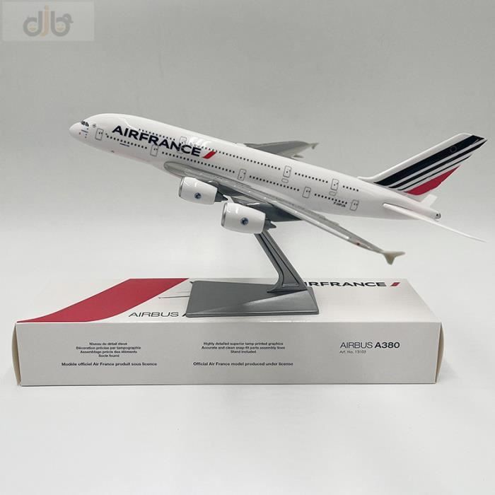 Modèle d'avion en résine 1:250, jouet Airbus 30cm A380, Air France pour la Collection