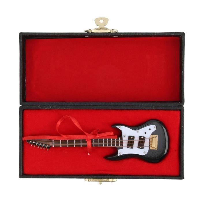 Modèle de guitare de boîte-cadeau Modèle de guitare en matière plastique  Mini instrument de musique ornement de bureau avec - Cdiscount Instruments  de musique
