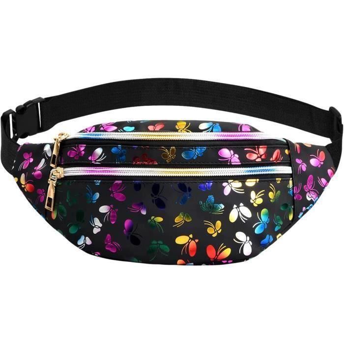 Sac Banane Mode,Sac Banane Imperm?�able,Sac Banane Multifonctionnel avec 2 Compartiments 