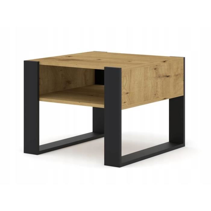 Table basse couleur MONDI chêne artisan 60x60cm design moderne de haute qualité Table basse couleur MONDI chêne artisan 60x60cm design moderne de haute qualité