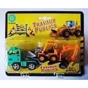 Lot De 2 Camions De Chantier Miniatures à L'échelle 1/87 - Occasion, Pour Collection Ou Diorama