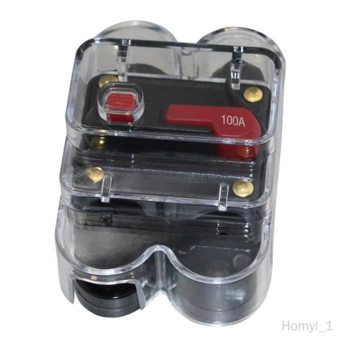 Disjoncteur DC 12V-24V 80-300A - Pour Audio Voiture, Protection Surtension, Réenclenchement Manuel