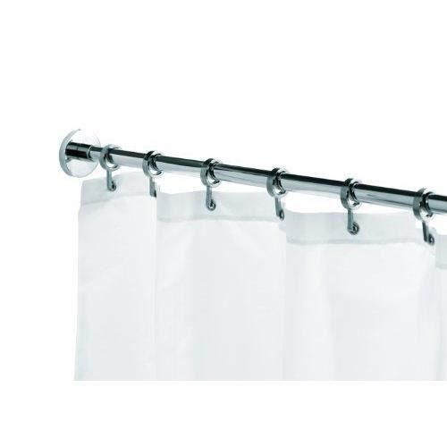 Croydex Tringle De Douche Télescopique Angle – Chromée 74 X 140-260 Cm, Installation Coin Salle De Bain, Fixation Vis