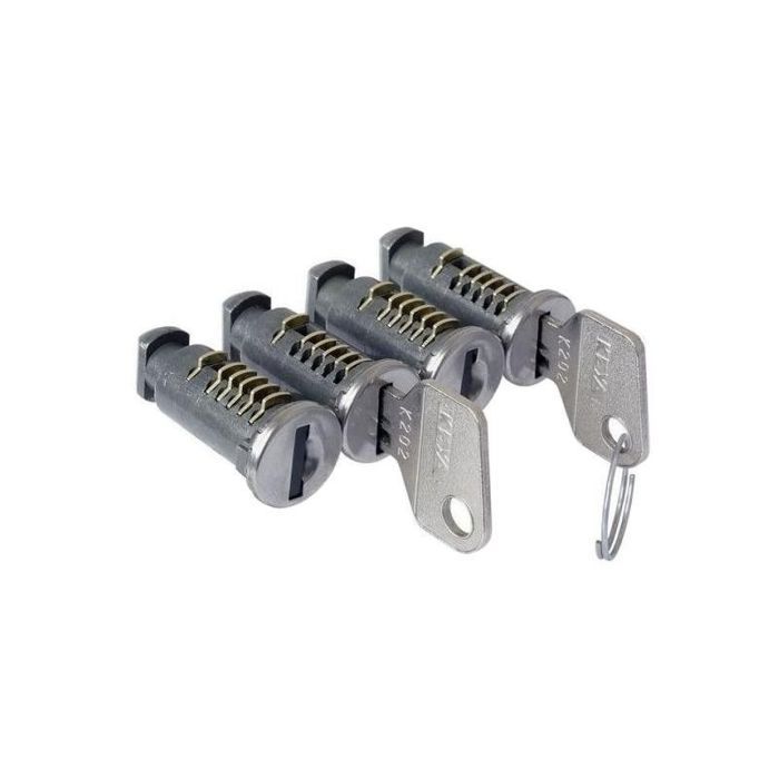Duokon Serrures à loquet à clé Serrure à Moraillon à clé, 2 Pcs Cadenas