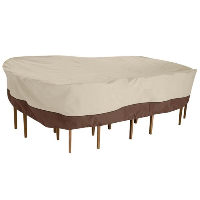 Housse De Protection Pour Coffre De Jardin - Tissu Oxford 210D Imperméable Et Résistant, Avec Corde Réglable