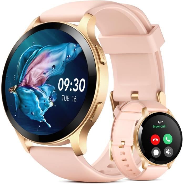 Montre Connectée Homme Femmes avec Appels Bluetooth. 1.9" Montre