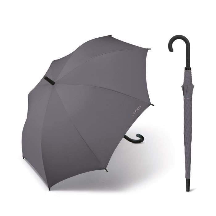 Parapluie Canne Droit Femme Ouverture Automatique Long AC Dome Shape Taille 86 cm Marque  EspritEsprit 