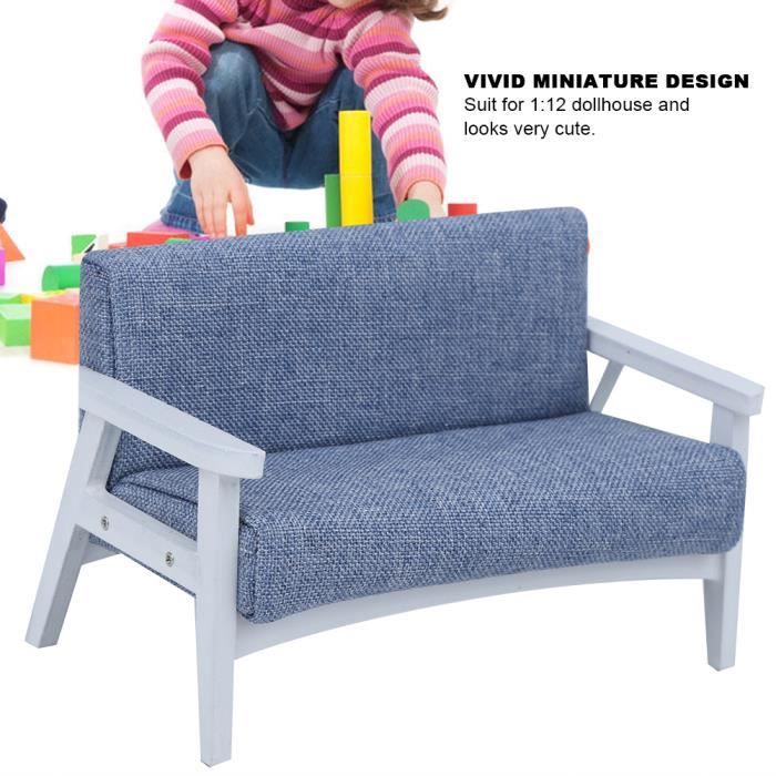 Canapé De Maison De Poupée Miniature 1 : 12 Miniature Dollhouse