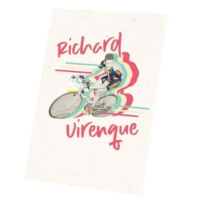 Tableau Décoratif Richard Virenque Vintage Vélo France Cyclisme Tour