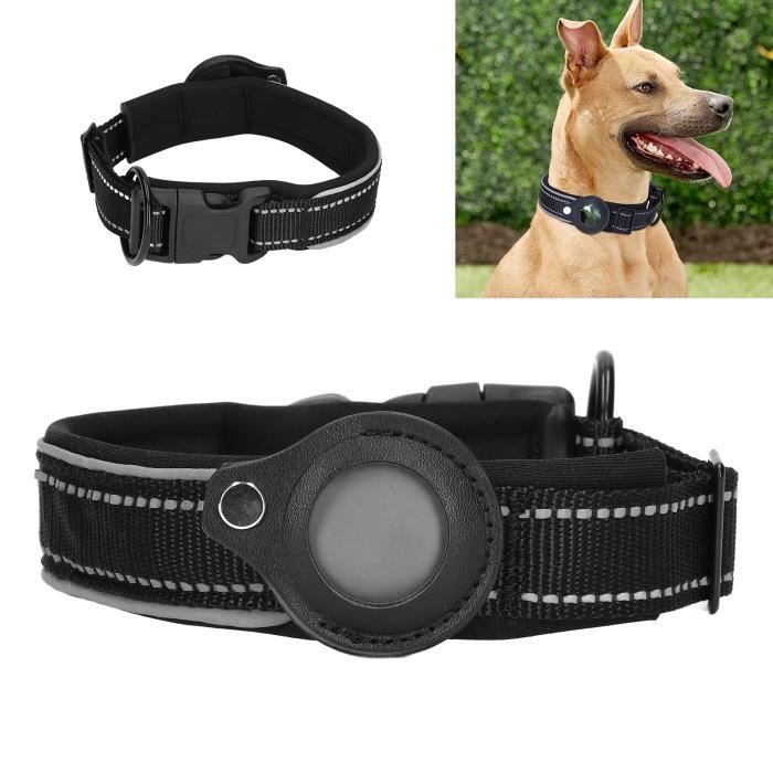 Comparer les prix de Collier pour chien réfléchissant - FAFEICY - Réglable en Néoprène Rembourré - Noir - Moyen