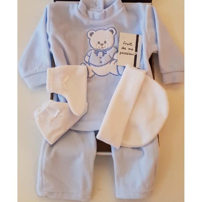 Fruit De Ma Passion Pyjama Bébé Garçon Ensemble 4 Pièces 6 mois Fabriqué En EUR