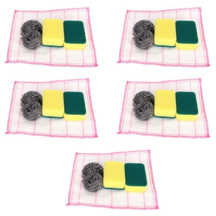 Éponges Papillon Pour La Vaisselle - Lot De 4 - Double Face Récurante - Idéal Pour Un Nettoyage Rapide Et écologique