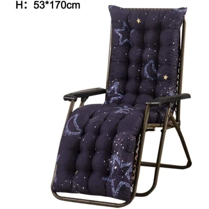 Coussin épais Pour Chaise Longue Extérieure - Taille 40x100 Cm Ou 50x125 Cm - En Fausse Fourrure Polyester, Antidérapant