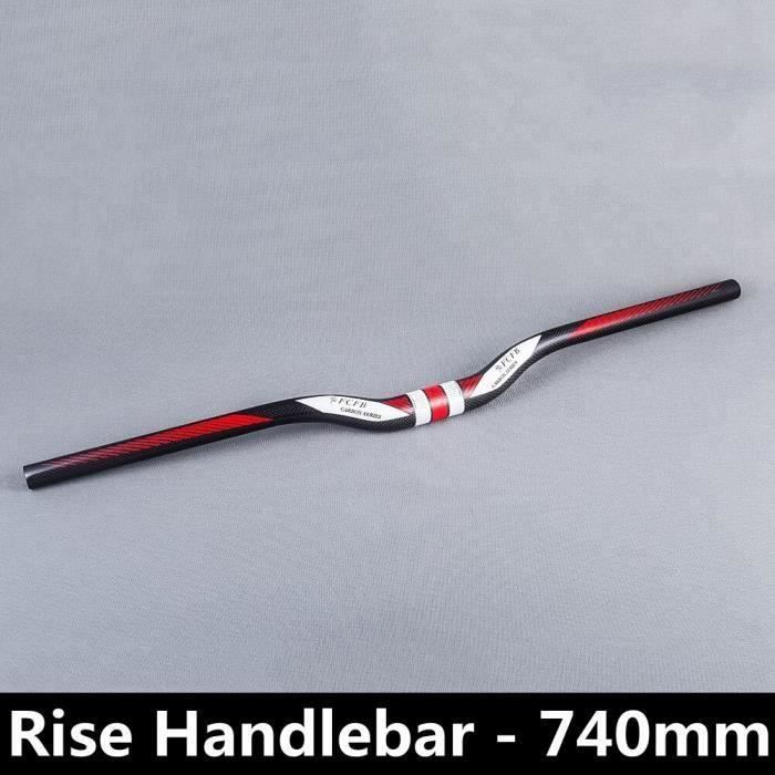 Rise 70mm Guidon Vélo Route Montagne Fibre Carbone 25.4/31.8mm - 600 à 700mm - Racing XC DH