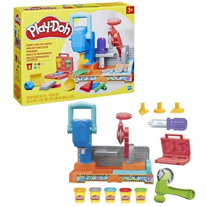 Play-Doh Mon petit bricoleur coffret avec pâte à modeler