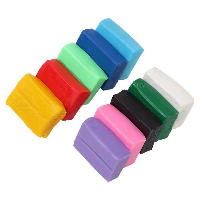 Emooqi Pâte Polymère, 50 Couleurs Pate Fimo Kit D'argile à Modeler Avec Livre, Moule, Outils Et