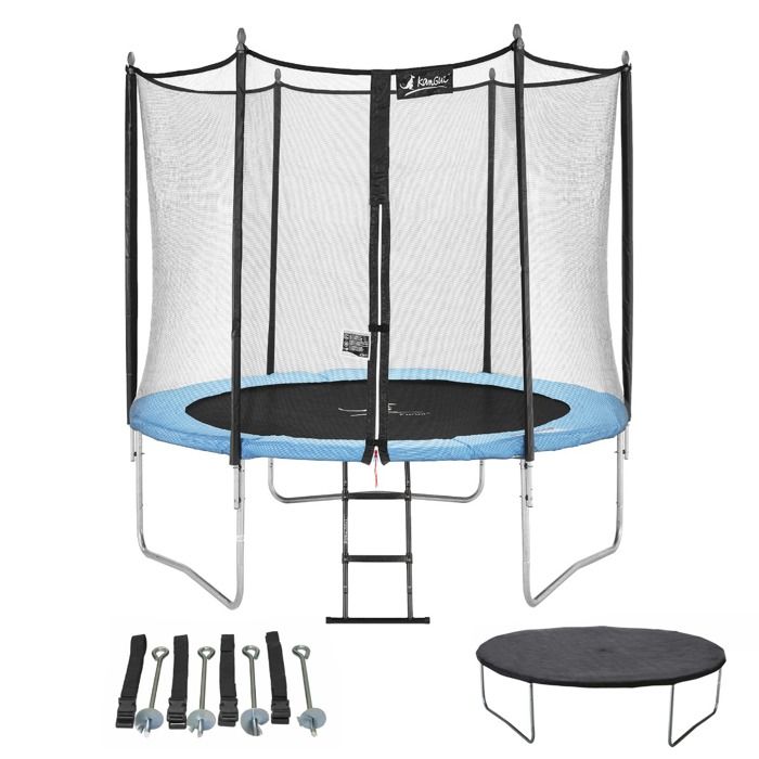 UISEBRT Housse de protection pour trampoline - Résistante aux UV - Bleu - 30 cm de large - Pour trampoline de 244 cm UISEBRT Housse de protection pour trampoline - Résistante aux UV - Bleu - 30 cm de large - Pour trampoline de 244 cm