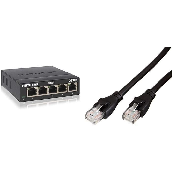 Hub Reseaux Switche Et Hub Reseau - Limics24 - Gs305-300Pes Switch Ethernet Métal ...