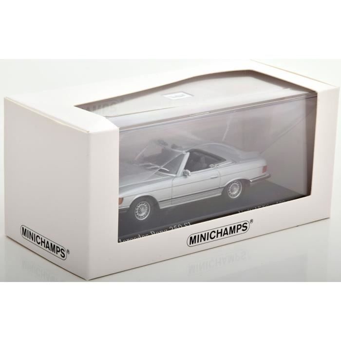 1:43 Minichamps Mercedes 350 sl r107 Roadster 1974 silver