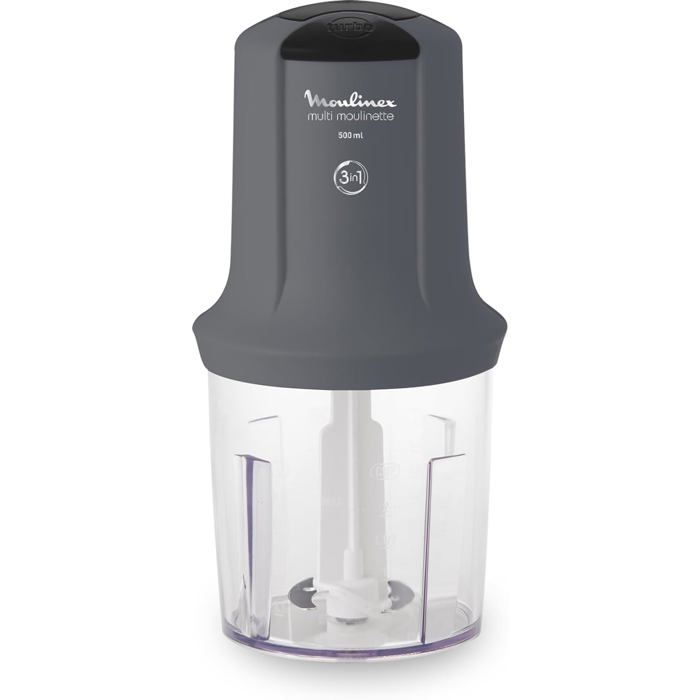 Moulinex Moulinette Hachoir électrique Capacité utile 500 ml 2 vitesses Intuitif Émince Hache Mixe Accessoires compatibles lave vaisselle Fabriqué en France AT711B10 - vue 8