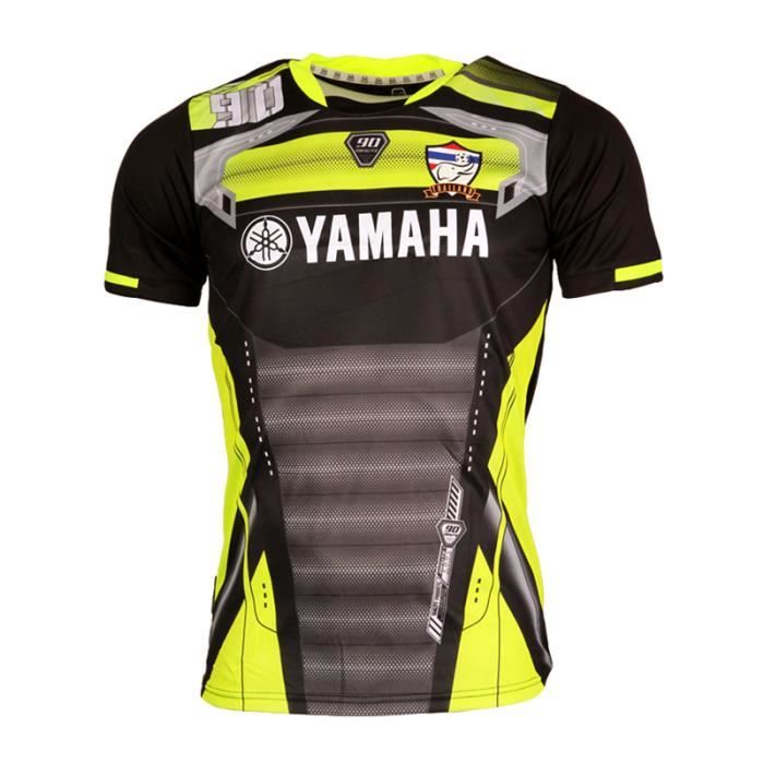Maillot De Foot Thaïlande Cz221 Noir Jaune Fluo Noir Achat