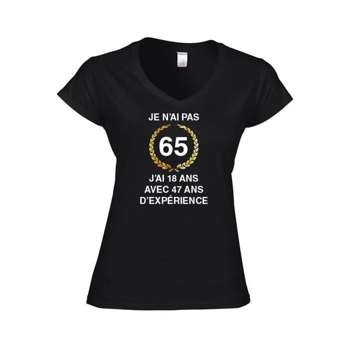 Mygoodprice T Shirt Femme Col V Anniversaire Experience Ans Femme T Shirts Tops Et Chemisiers Eng Bouldermicrofinance Org