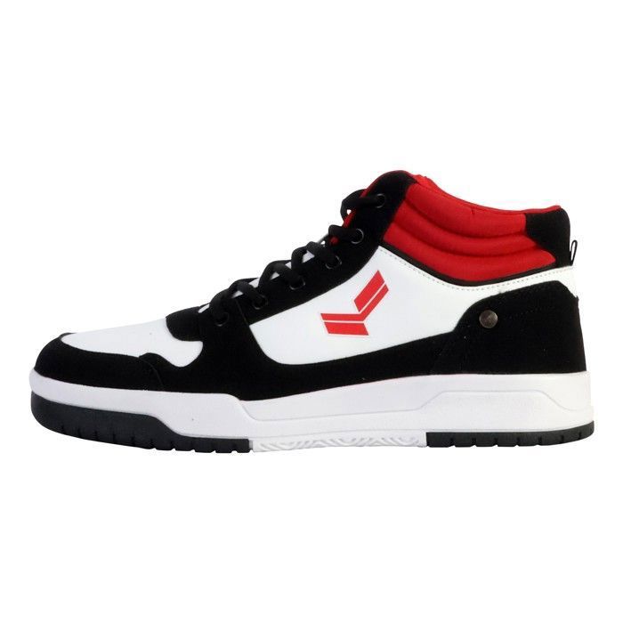 Baskets montantes KAPORAL blanche et noire Homme Enfant 40 Lacets Synthetique