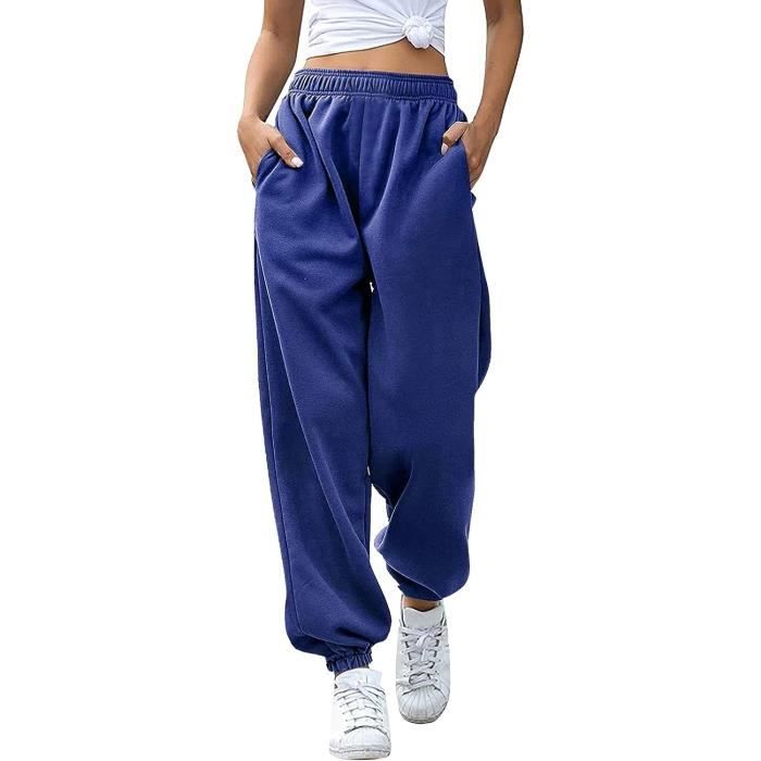 Pantalon de Sport Femme Hiver Grande Taille Bleu - Confortable et Élégant  Bleu - Cdiscount Sport
