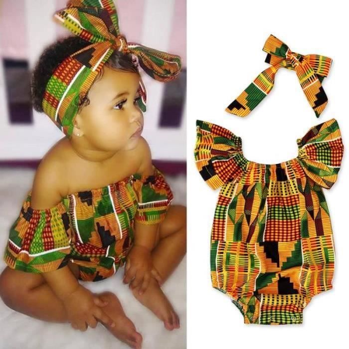 BODY 0 24 Mois B b Fille Body Style Boh me Afrique Boho Barboteuse body-0-24-mois-b-b-fille-body-style-boh-me-afrique-boho-barboteuse