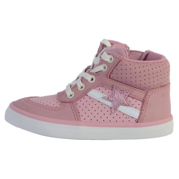 Clarks Basket Montante Cuir  Clarks City Flake - Rose
