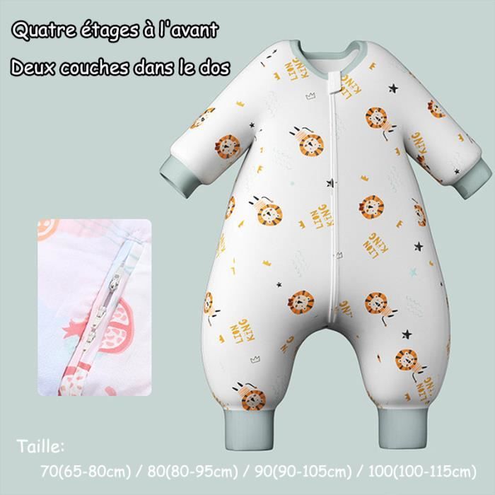 Ou Qing Gigoteuse Printemps Ete Coton Sac De Couchage En Gaze Gigoteuse Manche Longue Bebe Fille Garcon Turbulette 0 48 Mois Lion Cdiscount Puericulture Eveil Bebe