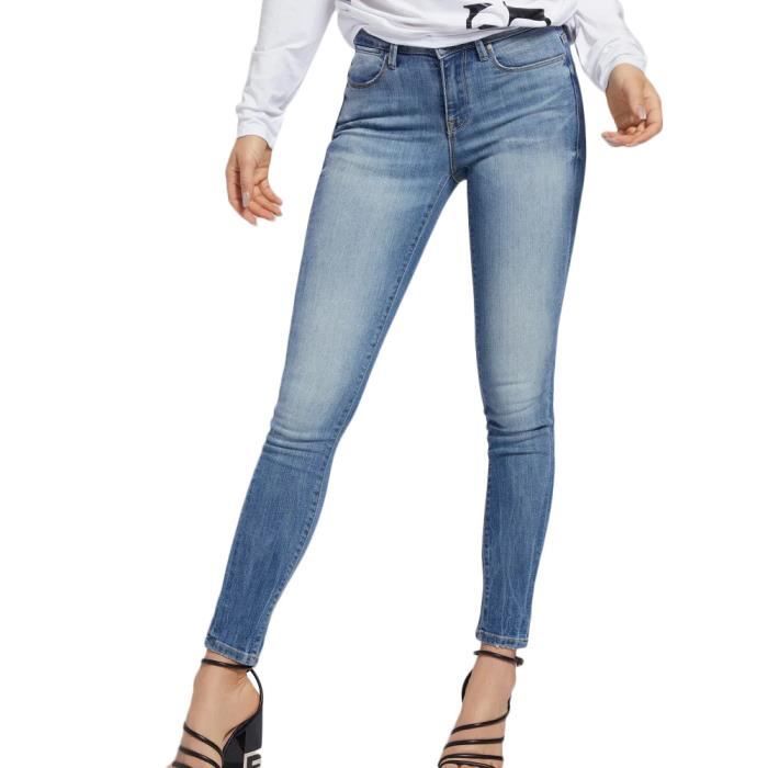 Pantalon en jean Jean Guess en coloris Bleu Femme Vêtements Jeans 