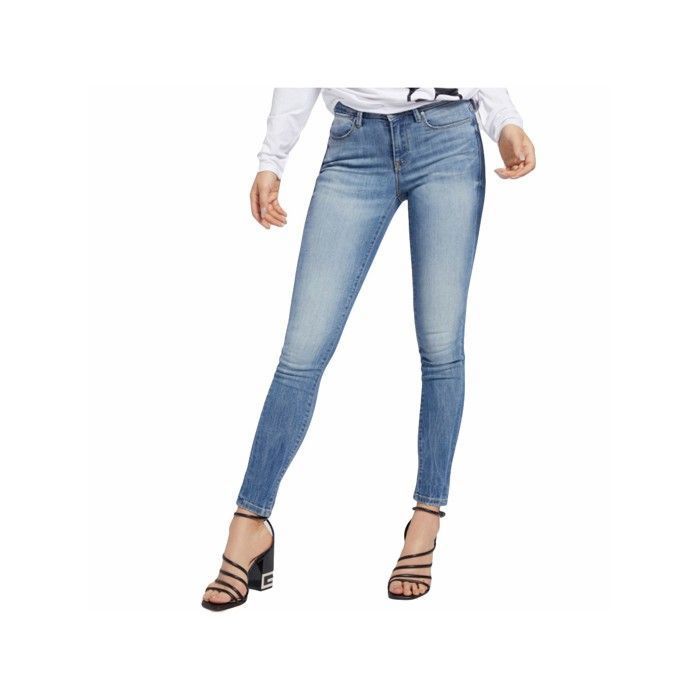 Jeans ultra Skinny Bleu Femme Guess