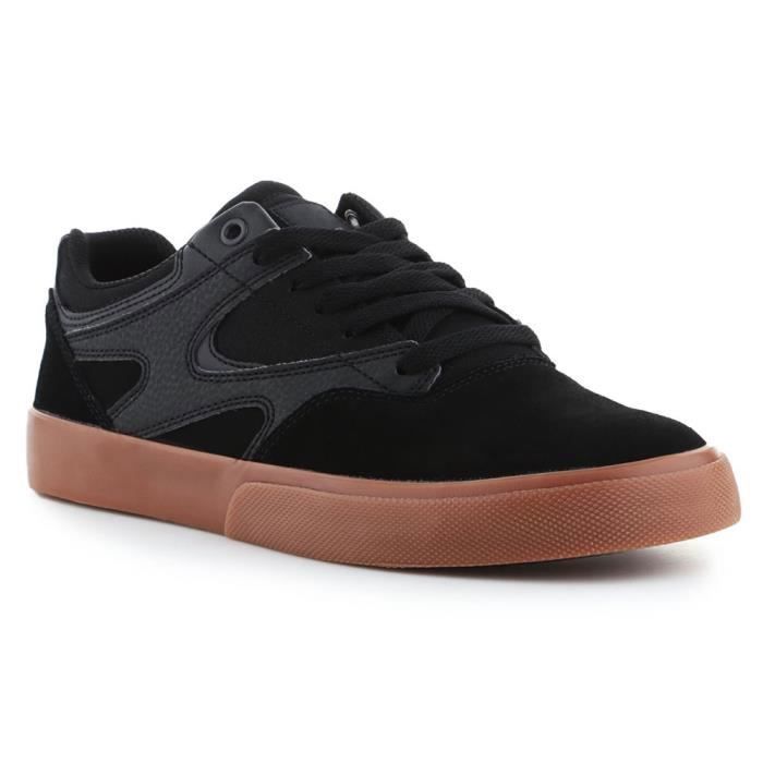 D C Chaussures DC Kalis Vulc Noir - Homme - Lacets - DC Shoes