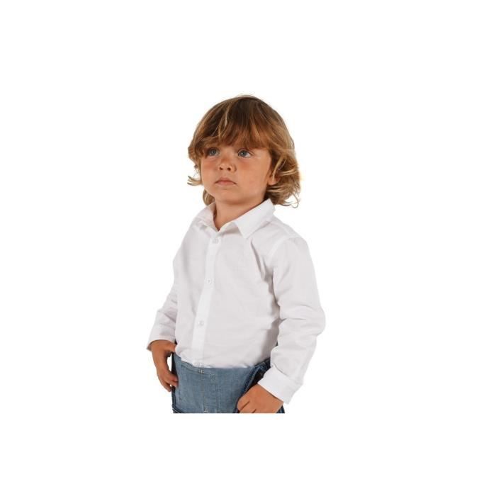 Chemisier Bébé Fille Manches Longues Côtelé - Nœud Papillon, Coton, Taille 6M-5Ans, Uni