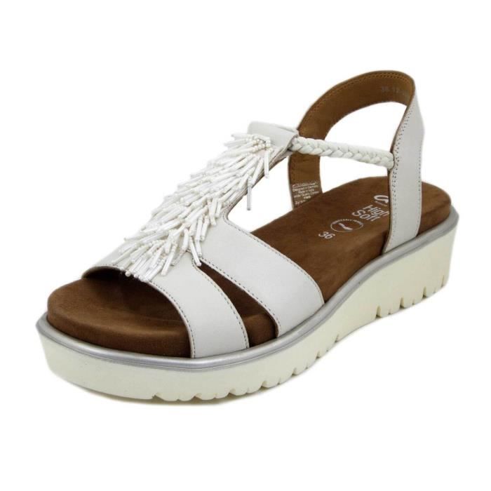 Chaussure confort pour femme cuir souple blanc semelle amovible ARA Blanc Cdiscount Chaussures