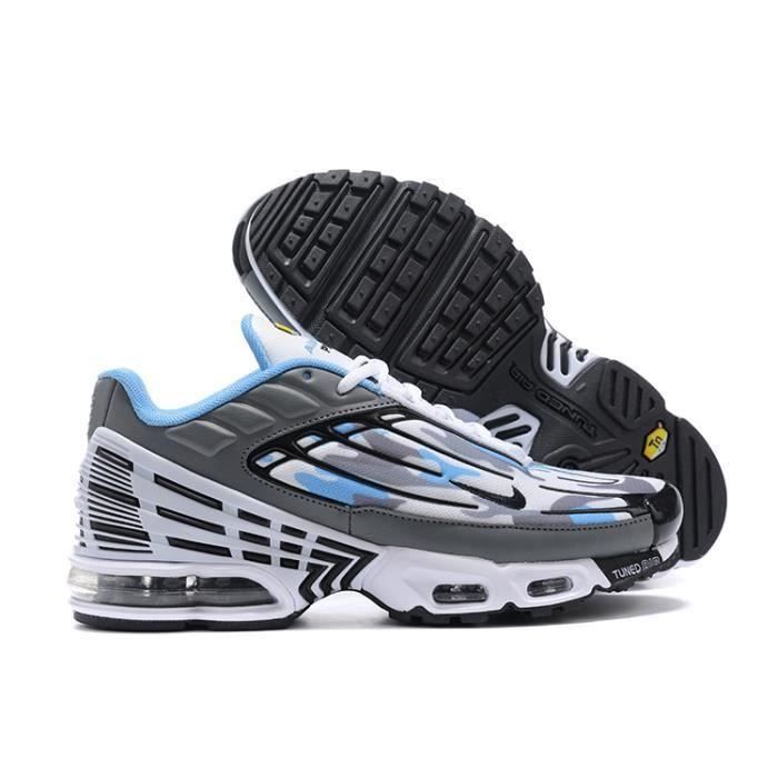 Basket TN 3 Plus Homme Chaussures Entra?�nement de Sport Gris Bleu Gris - Cdiscount Chaussures
