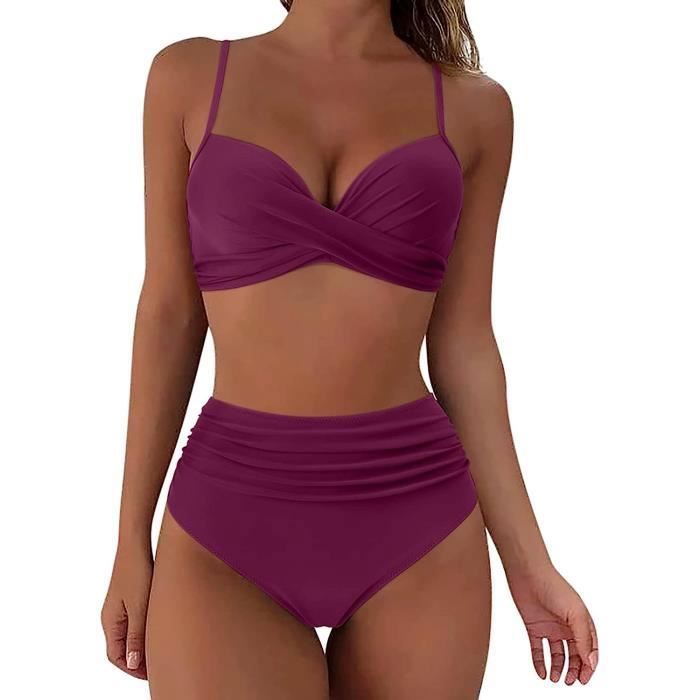 Maillot de bain femme 2 pièces taille haute best sale