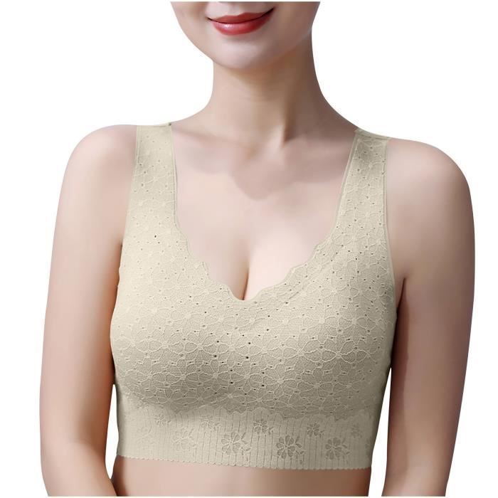 Soutien-gorge De Sport Leversic Femme - Taille L - Mi-impact, Sans Fil (neuf)