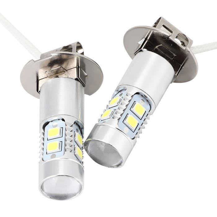 2Pcs Ampoules H7 LED Xénon Super Brillant Blanc 80W 6000K, Ampoule LED  Voiture Phare Antibrouillard Etanche, Kit Antibrouillard - Cdiscount Auto