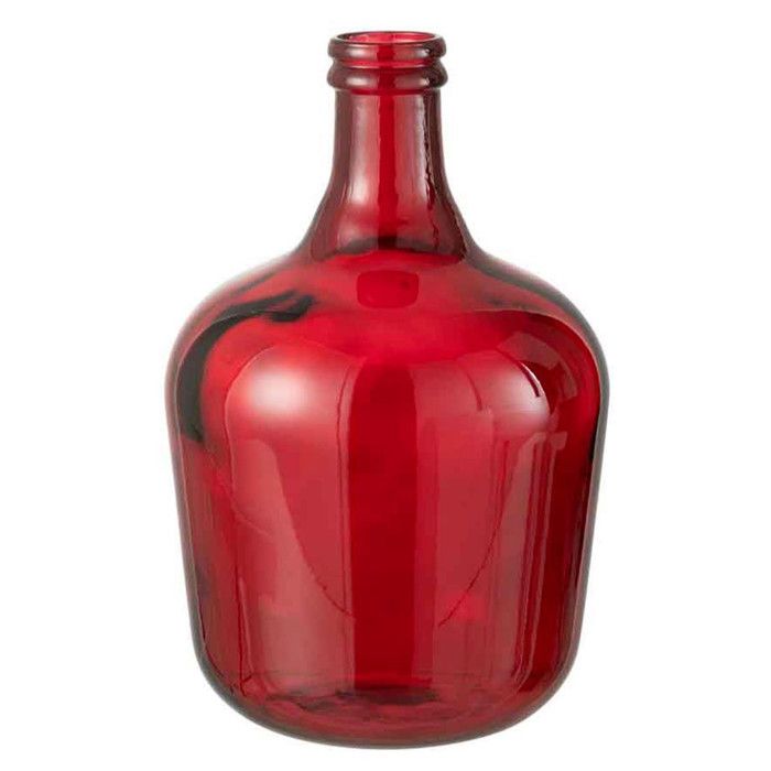 Vase Design Penisola En Verre Rouge – Hauteur 42 Cm – Déco Moderne Et élégante