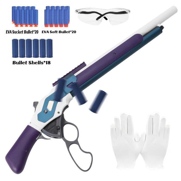 Pistolet Jouet Glock G17 Camouflage Bleu-blanc - Soft Bullet Blaster - Neuf