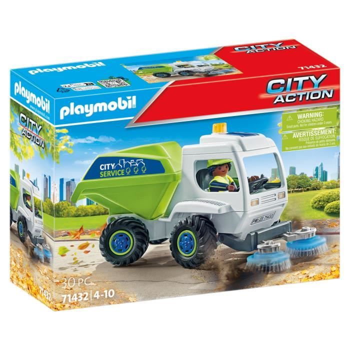 PLAYMOBIL 71432 Balayeuse de voirie - City Action - Dès 4 ans