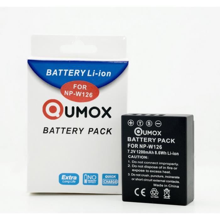 CITYORK NP-W126 1200mAh 2 Pack Reemplazo de Batería y Cargador LCD Compatible con Fujifilm X100F, X100V, X-A1 / A2 / A3 / A5 / A7 / A10, X-E2 / E2S, X-H1X-Pro2