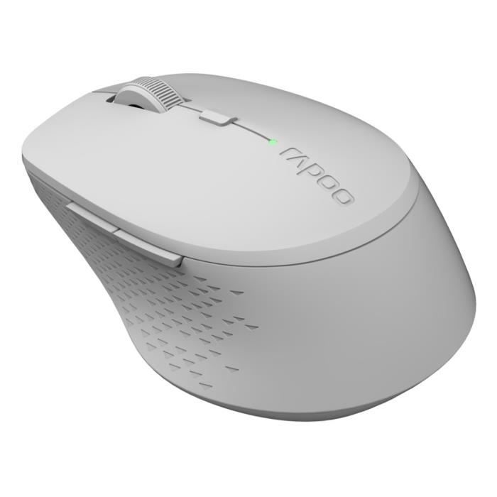 Souris optique sans fil Multi mode 24GHz/BT 3.0/BT 4.0 M300 Gris clair