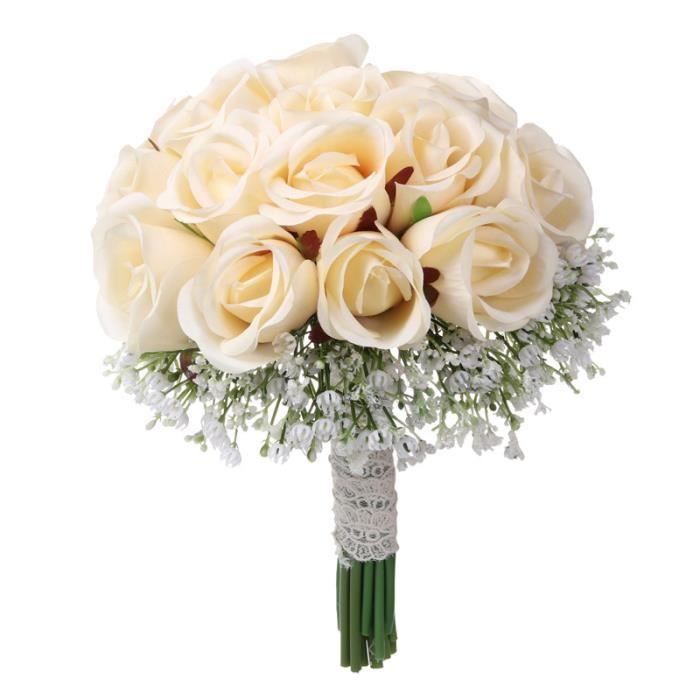 Mariage Bouquet Bouquet demoiselle d'honneur mariée fleurs artificielles 