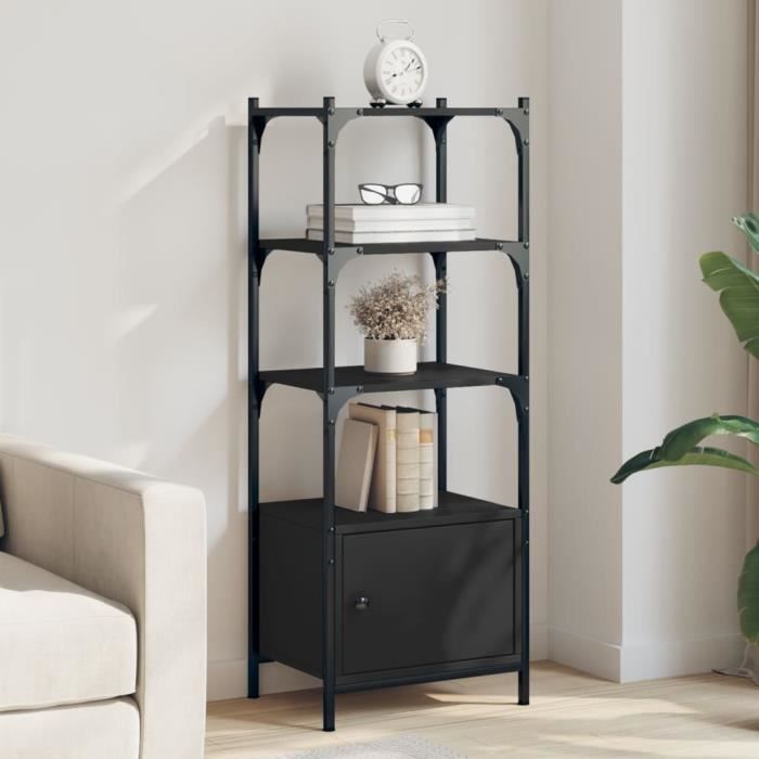 GOPLUS Bibliothèque à 3 Niveaux, étagère sur Pied en Bois avec 3 Compartiments Ouverts, Dispositif Anti-basculement & Barres de Renfort, étagère indépendante pour Le Salon (Café GOPLUS Bibliothèque à 3 Niveaux, étagère sur Pied en Bois avec 3 Compartiments Ouverts, Dispositif Anti-basculement & Barres de Renfort, étagère indépendante pour Le Salon (Café