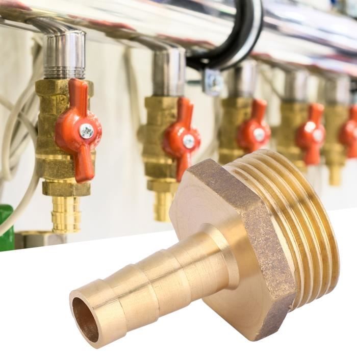 2 Pcs Tuyau Barb Laiton Cloison Raccord De Tuyau Raccord Coupleur Connecteur Adaptateur Pour La Connexion De Tuyau(10mm 2 Pcs Tuyau Barb Laiton Cloison Raccord De Tuyau Raccord Coupleur Connecteur Adaptateur Pour La Connexion De Tuyau(10mm