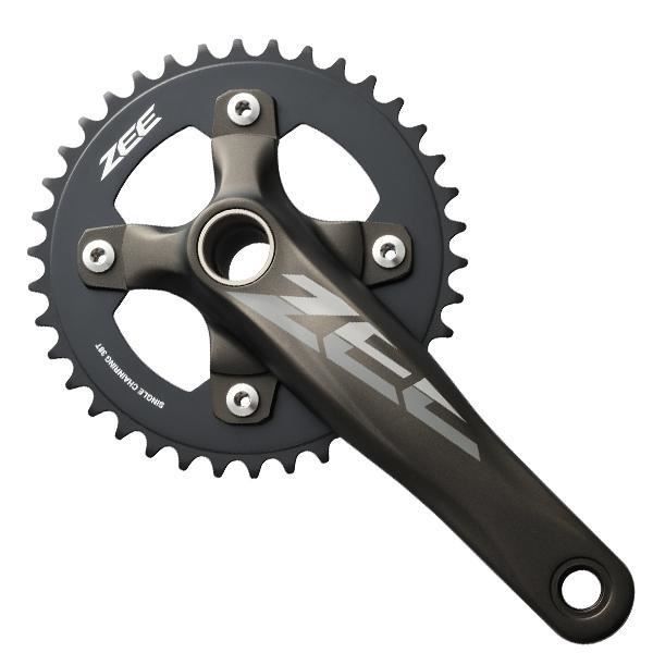 Pédalier VTT SHIMANO ZEE M645 - Manivelle 170mm - Plateaux 36 dents - Couleur Noir